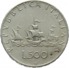 Italien 500 Lire 1965 - Schiffe des Columbus